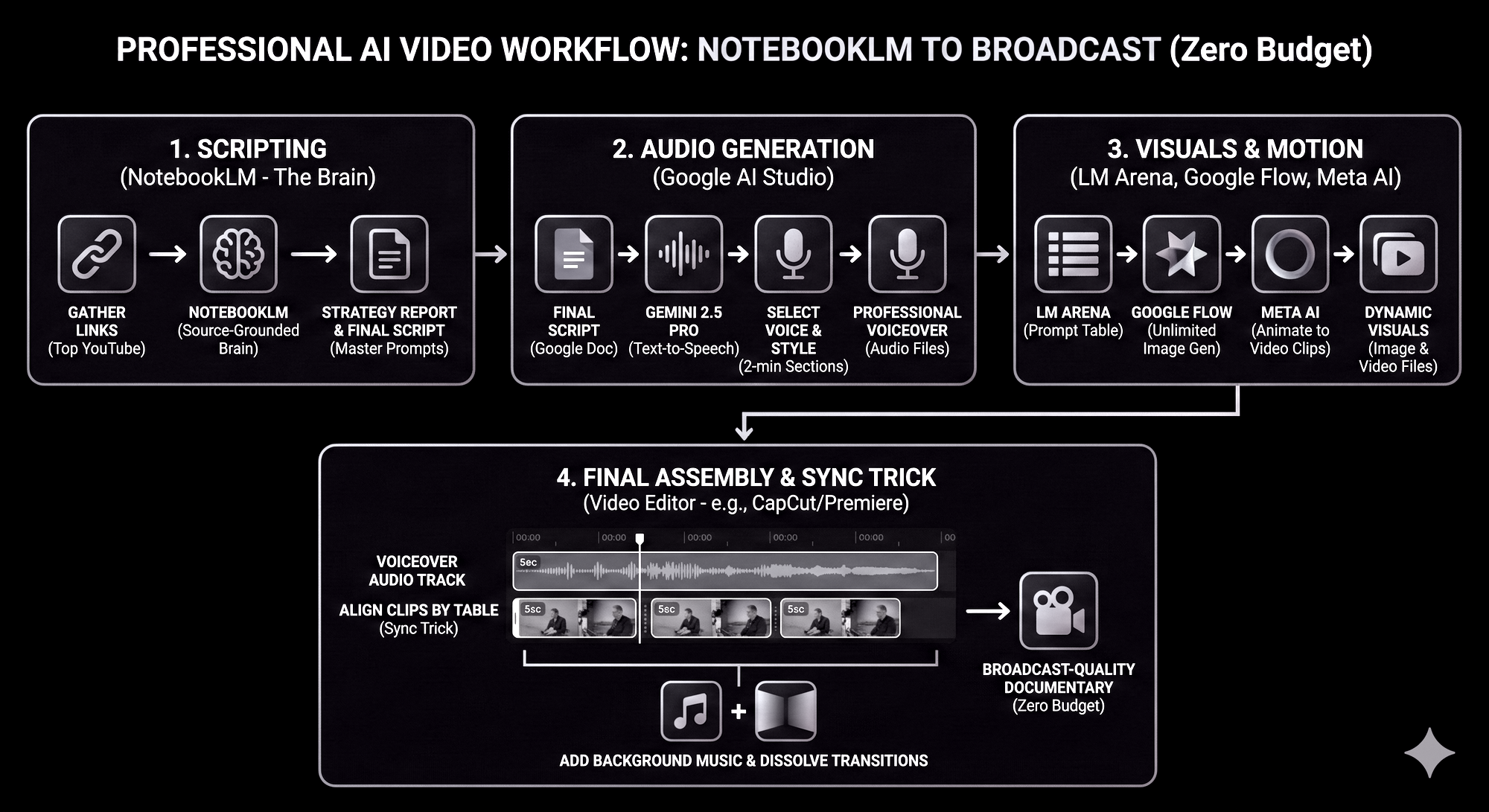 Professional AI videos with free tools